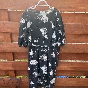 Vintage faux wrap dress!